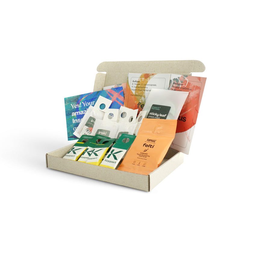 Protect Leafs Deal - voorkom plagen Brievenbuspakket Protect Leafs Deal - tegen veelvoorkomende plagen zoals rouwvliegjes, trips, witte vlieg en spint met handleidingen